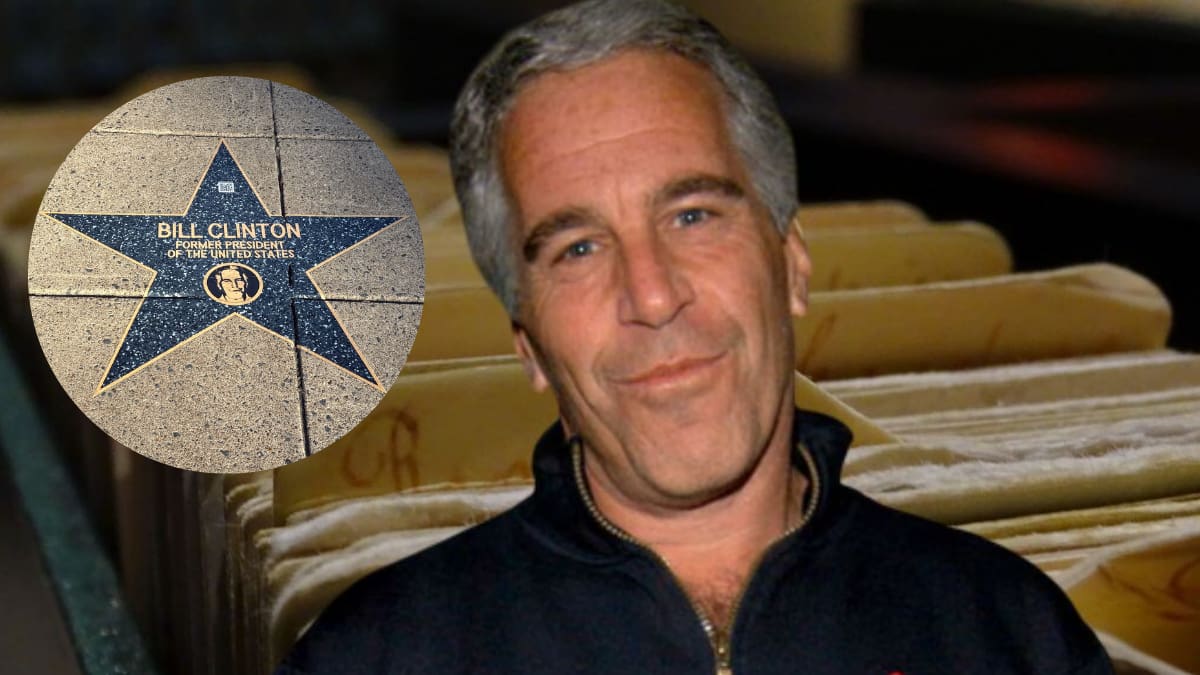 Un “Paseo de la vergüenza” dedicado a Jeffrey Epstein y personas vinculadas a su caso apareció en Washington con estrellas y QR que dirigen a documentos y artículos sobre sus conexiones