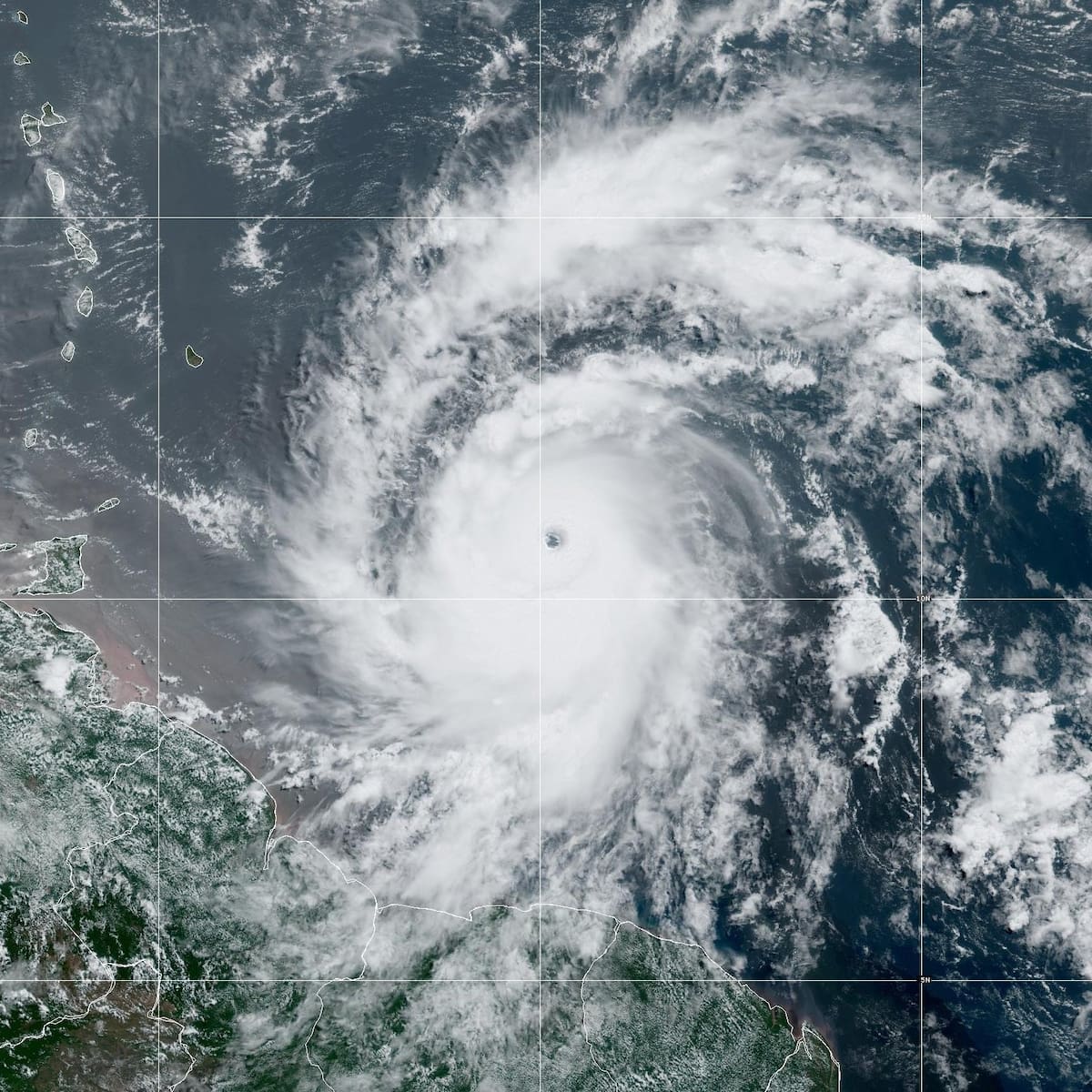 Imagen del huracán Beryl.