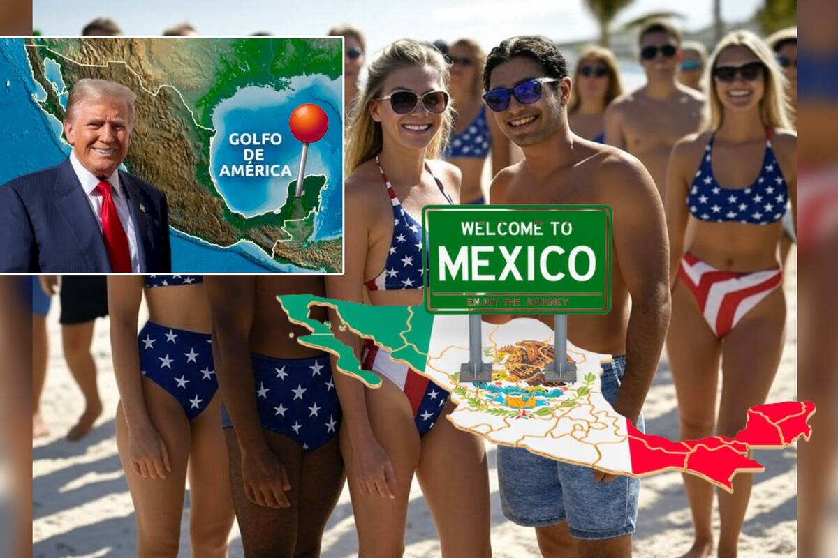 Tunden a un estadounidense con playera de Golfo de América mientras vacaciona en México