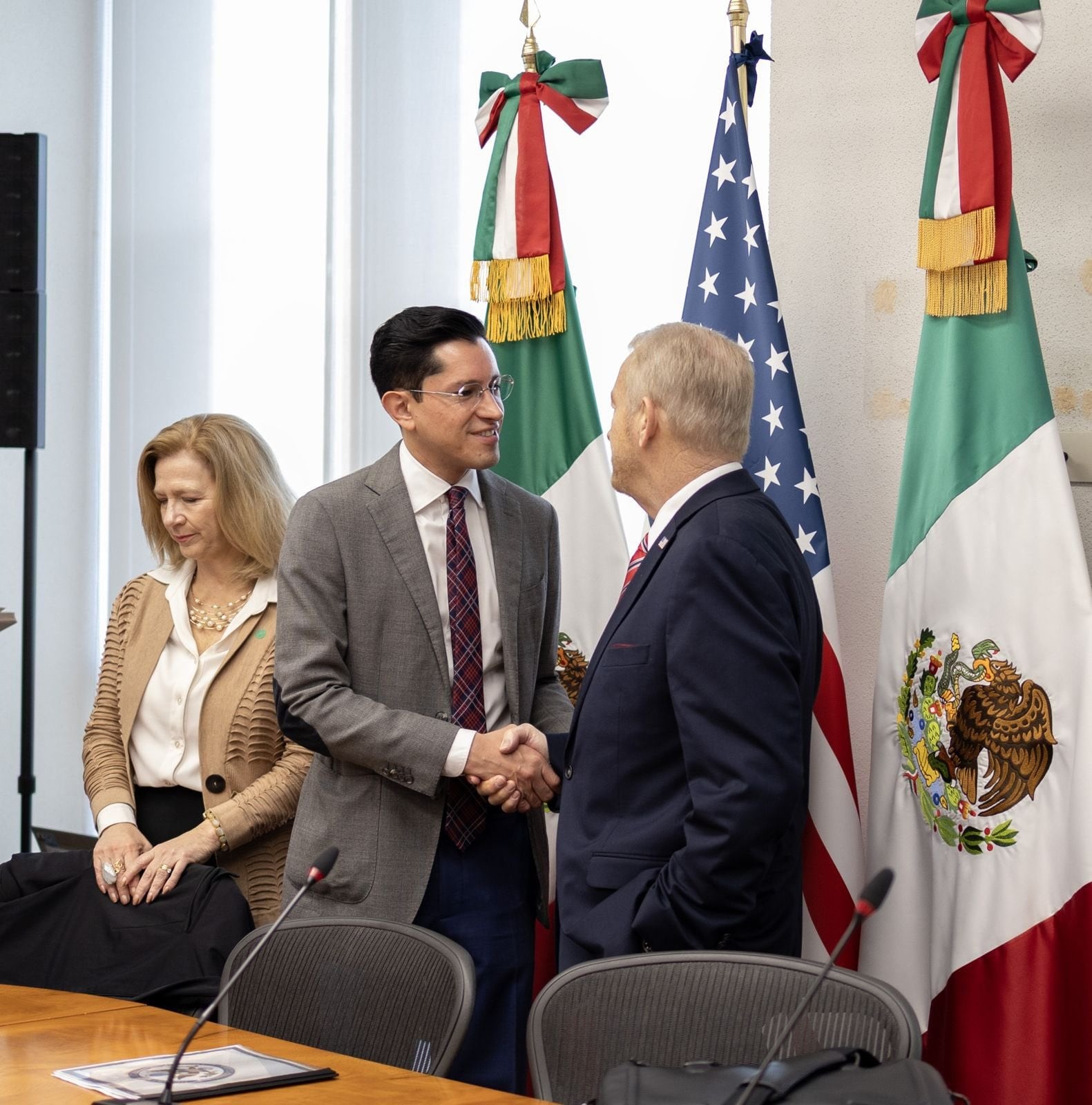 México y EEUU evalúan cooperación en seguridad fronteriza. | Crédito: X @SRE_mx