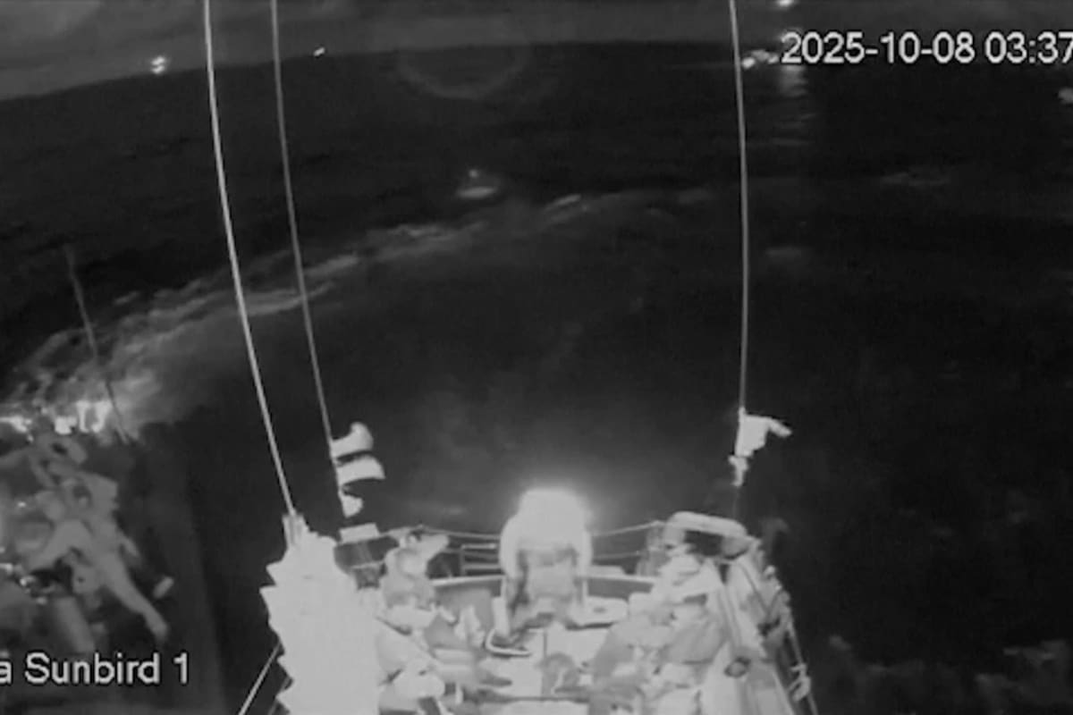 Israel intercepta nueva flotilla humanitaria con destino a Gaza; activistas reportan ataques con drones
