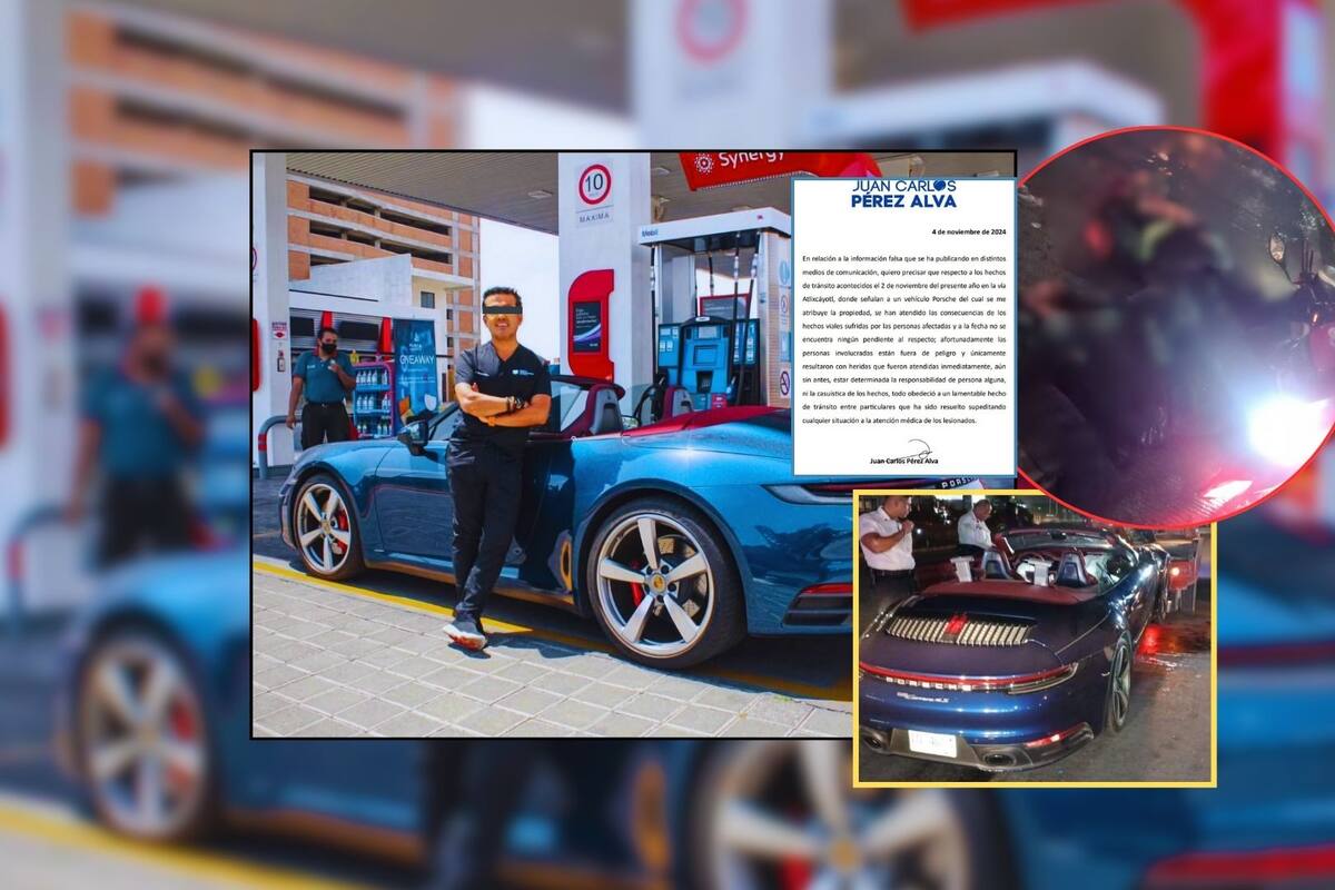Médico cardiólogo arrolla a motociclistas en su Porsche de lujo y huye de la escena; lo identifican y resulta tener 290 multas en Puebla