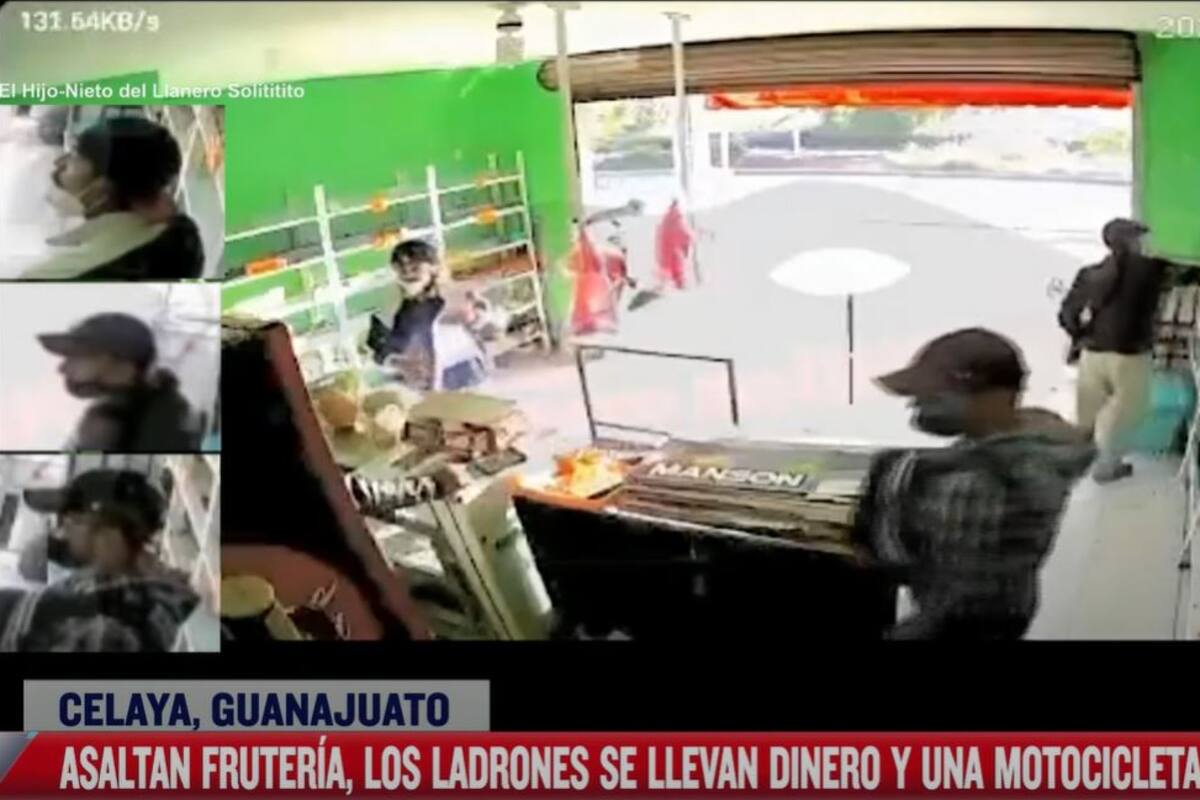 VIDEO: Captan asalto en frutería de Celaya