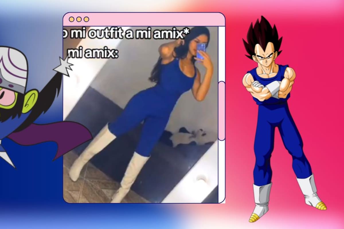 VIRAL: ¡joven presume su atuendo pero la comparan con Vegeta y Mojo Jojo!