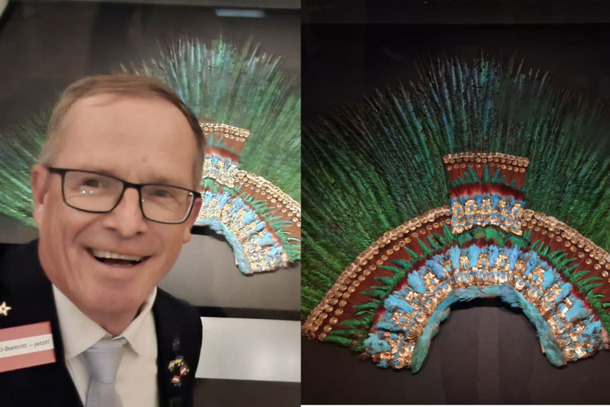 Penacho de Moctezuma podría volver a México; candidato de Austria promete devolverlo