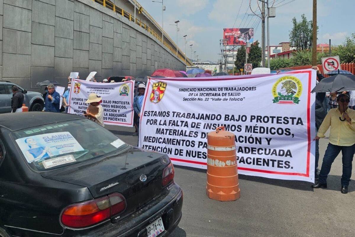Paros en hospitales del Estado de México por desabasto de medicamentos