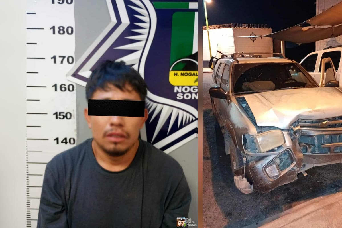 Persecución en vehículo robado y es detenido tras impactarse contra una patrulla