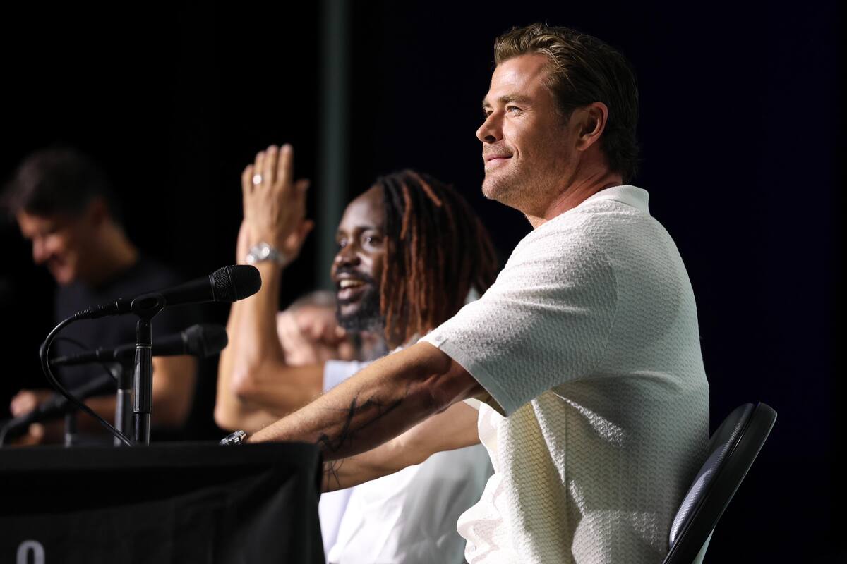 Panel de la cinta "Transformers One" en el salón H del Comic Con.
