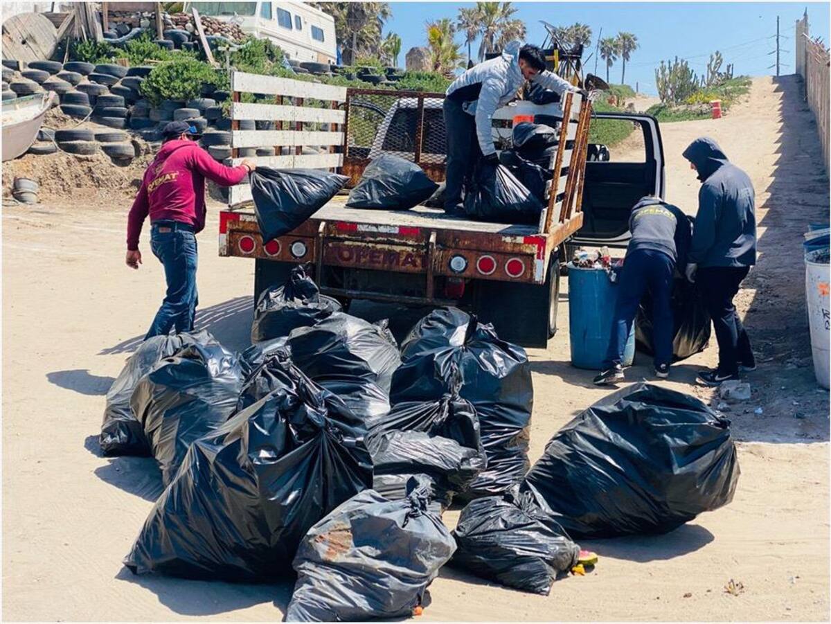 Se realizan jornadas intensas de limpieza de las playas. Foto: Cortesía