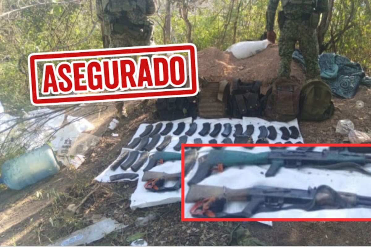 Ejército y fuerzas federales aseguran armas largas, cargadores y chalecos tras agresión en Sinaloa