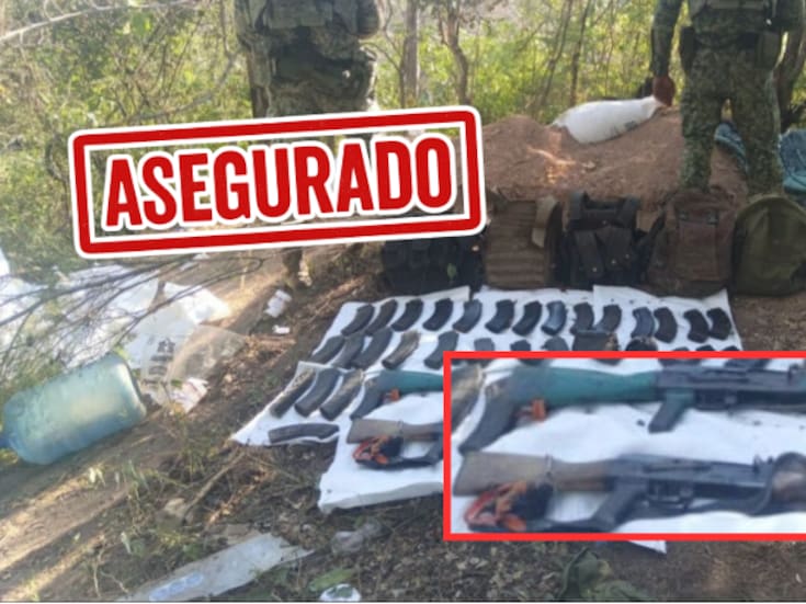 Ejército y fuerzas federales aseguran armas largas, cargadores y chalecos tras agresión en Sinaloa