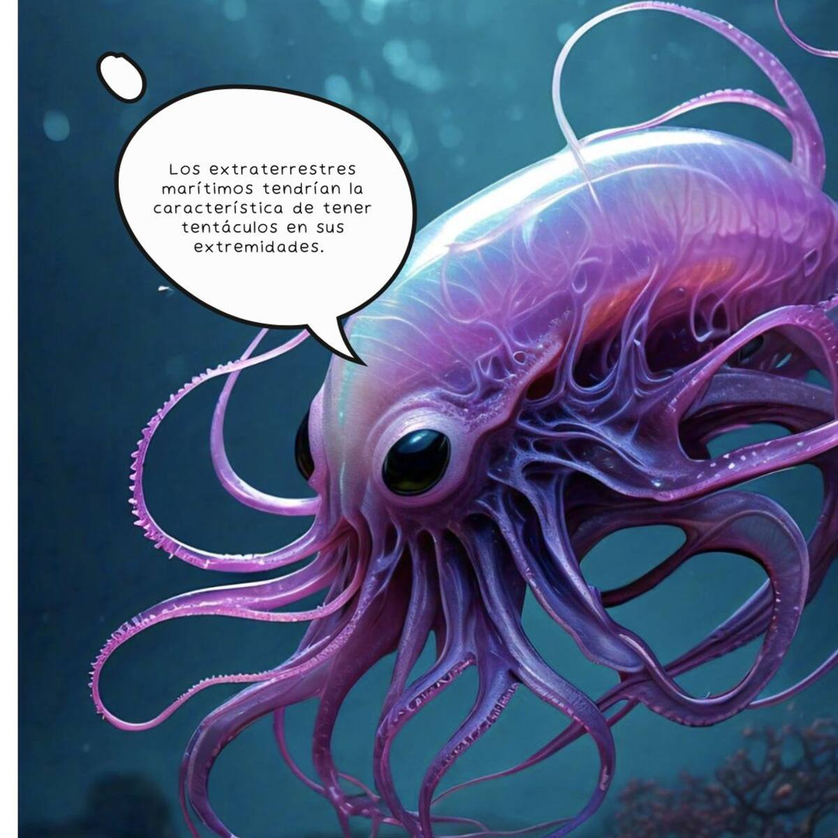 Así sería la vida alienígena adaptada para vivir en el mar según la Inteligencia Artificial