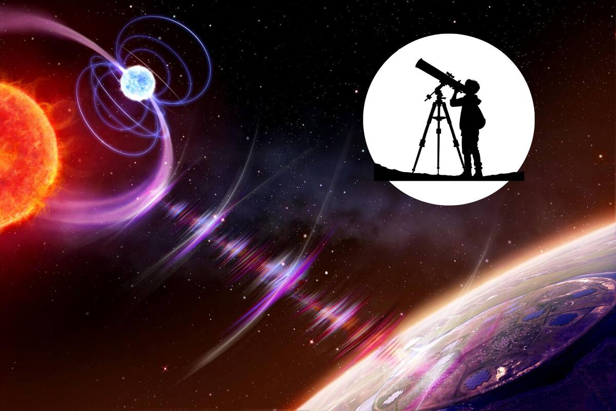 Descubren un sistema binario estelar que emite pulsos de radio