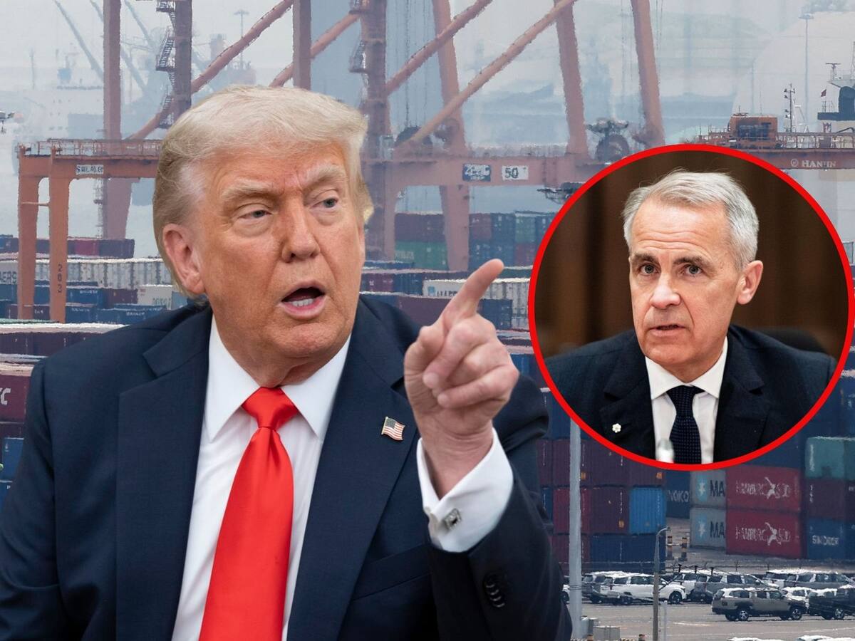 Carney y Trump sostienen conversaciones directas para frenar la guerra comercial por aranceles. | Crédito: EFE/REUTERS