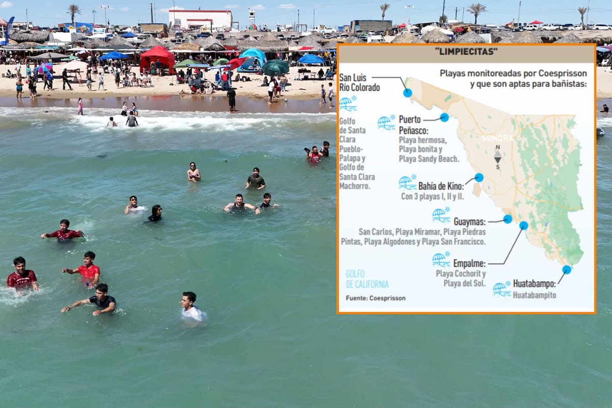 Las playas de Sonora están aptas para bañistas, reporta Coesprisson