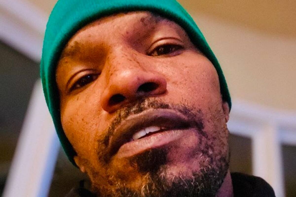 Jammie Fox compartió en Instagram su proceso de transformación en Mike Tyson