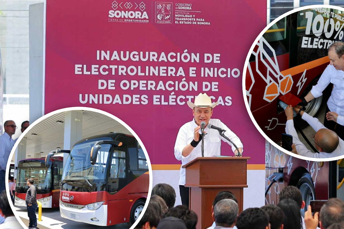 Inauguran primera estación de carga para camiones eléctricos de transporte público en Hermosillo