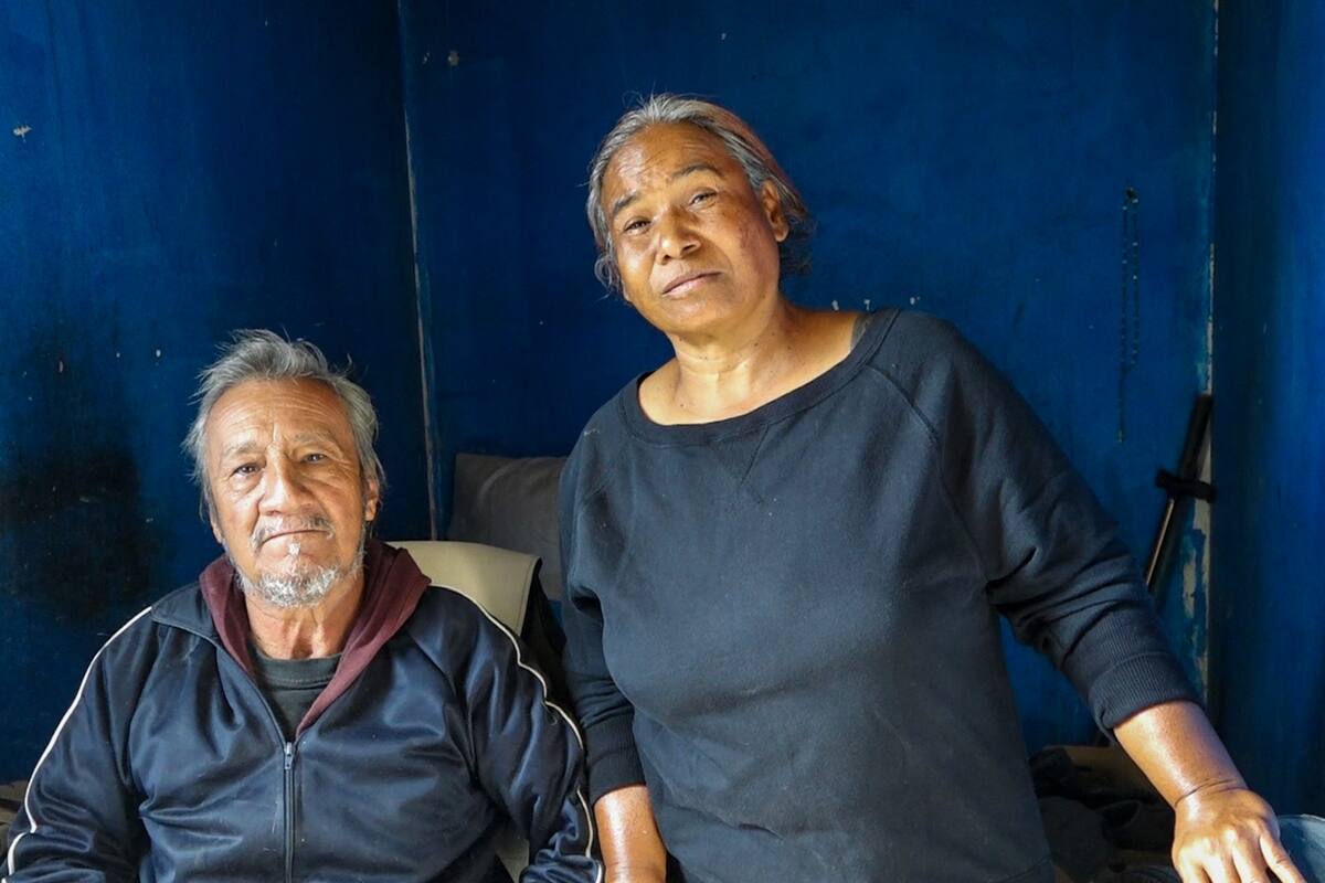 Enfermedades y frío: así son los días de María