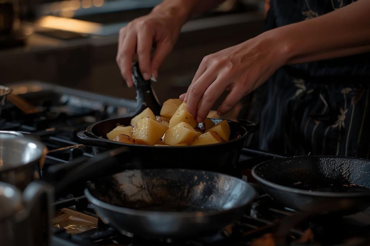 Por qué mezclar papa y sal ayuda a limpiar sartenes y ollas y dejarlas como nuevas
