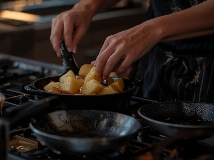 Por qué mezclar papa y sal ayuda a limpiar sartenes y ollas y dejarlas como nuevas