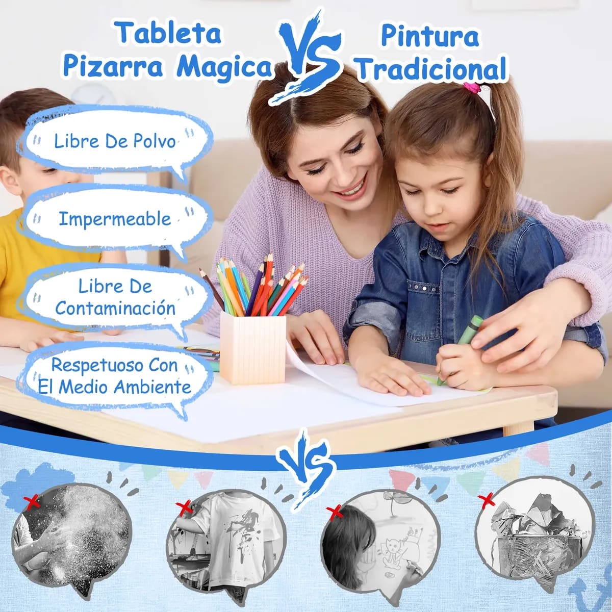 paquete de 10 tabletas de dibujo tipo “Pizarra Mágica” con tecnología LCD. | Mercado Libre