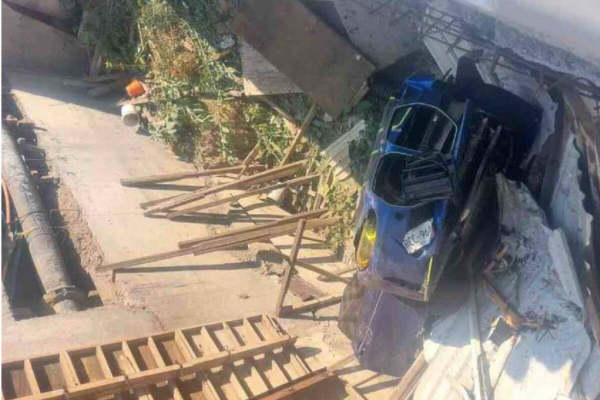 Motociclistas asesinan a conductor de BMW tras persecución en CDMX; cae a zanja en Plaza Artz