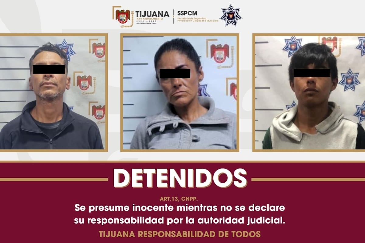 Arrestan a tres personas por delitos contra la salud