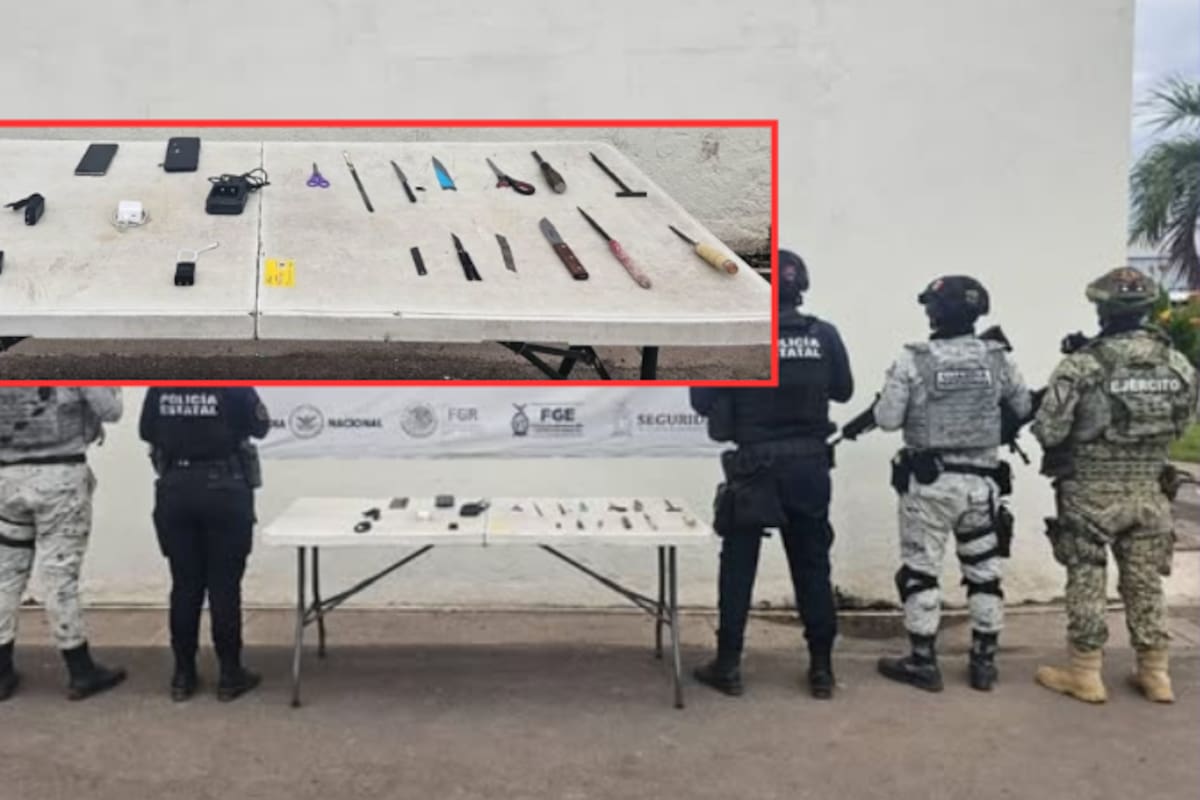 Revisión sorpresa en el penal de Aguaruto: aseguran celulares, cargadores y armas punzocortantes
