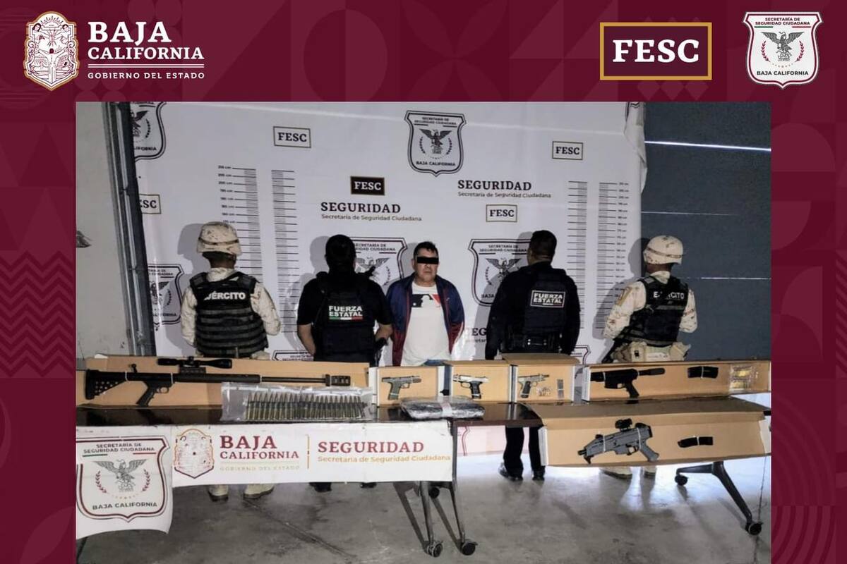 Detienen a hombre con arsenal y fentanilo en Campestre Murúa, Tijuana