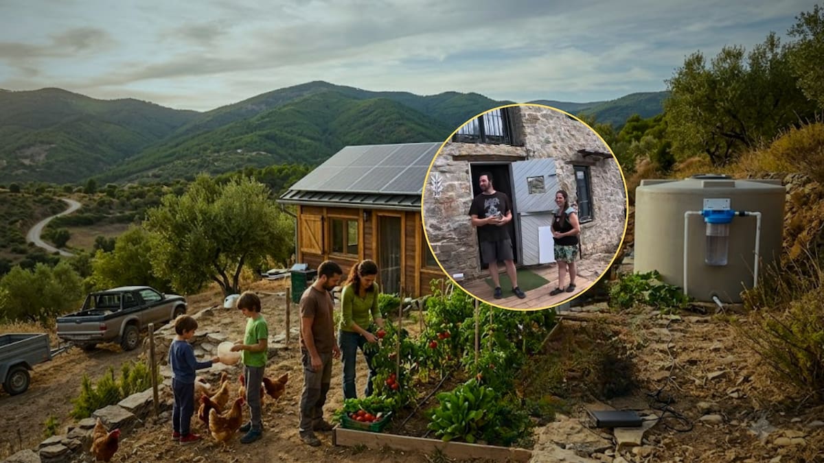 Comprendieron que necesitaban menos recursos materiales para vivir bien durante un paseo por la montaña y decidieron dejar su vida en la ciudad para irse a vivir en medio de la naturaleza; no pagan servicios como agua o luz ni mandan a sus hijos a la escuela