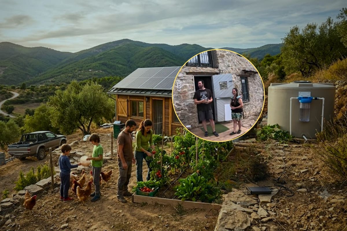 Dejaron una empresa próspera en la ciudad para vivir desconectados en medio de la naturaleza, sin pagar agua, luz ni mandar a los niños a la escuela