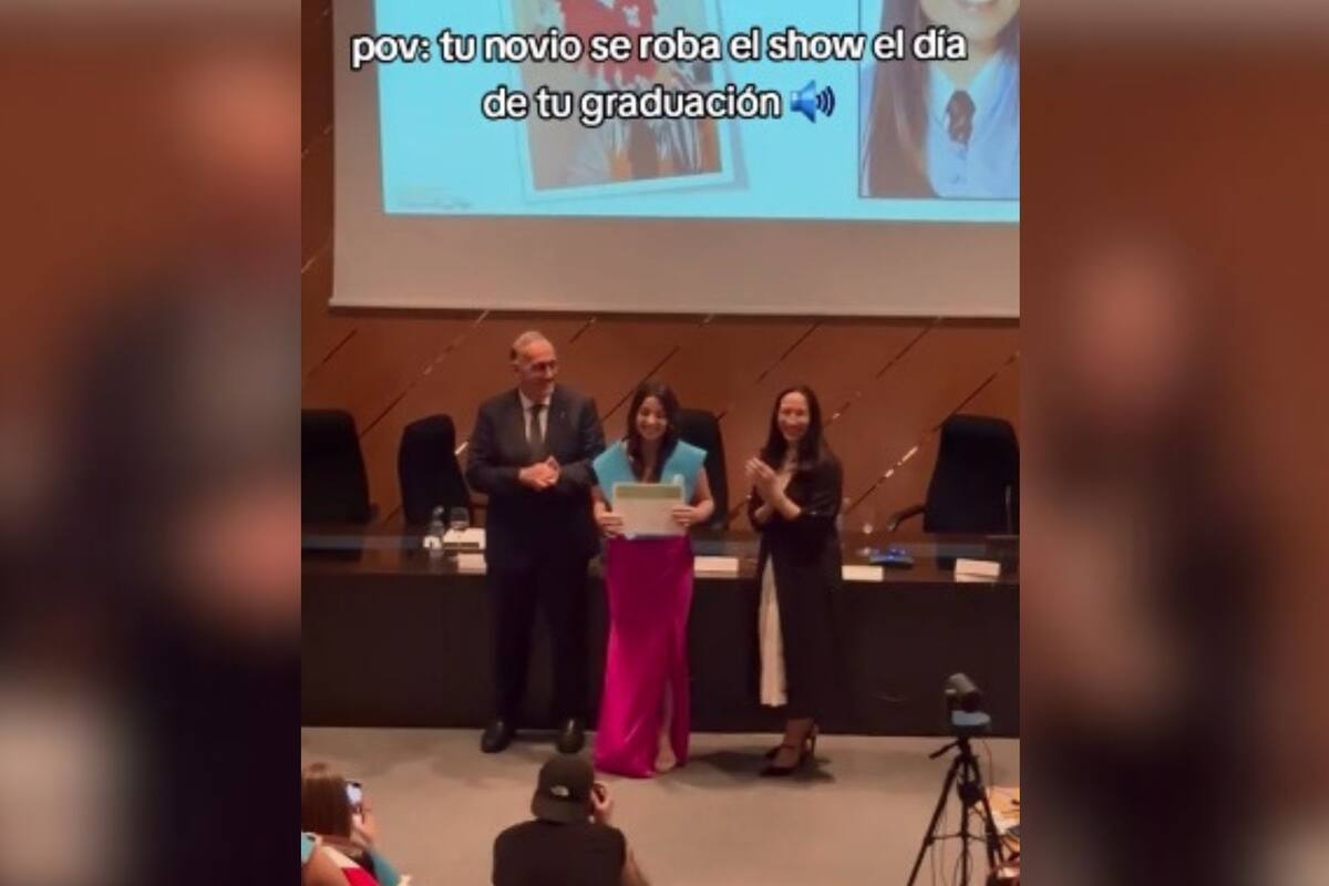 TikTok viral: Joven muestra como su novio le robó toda la atención durante su graduación