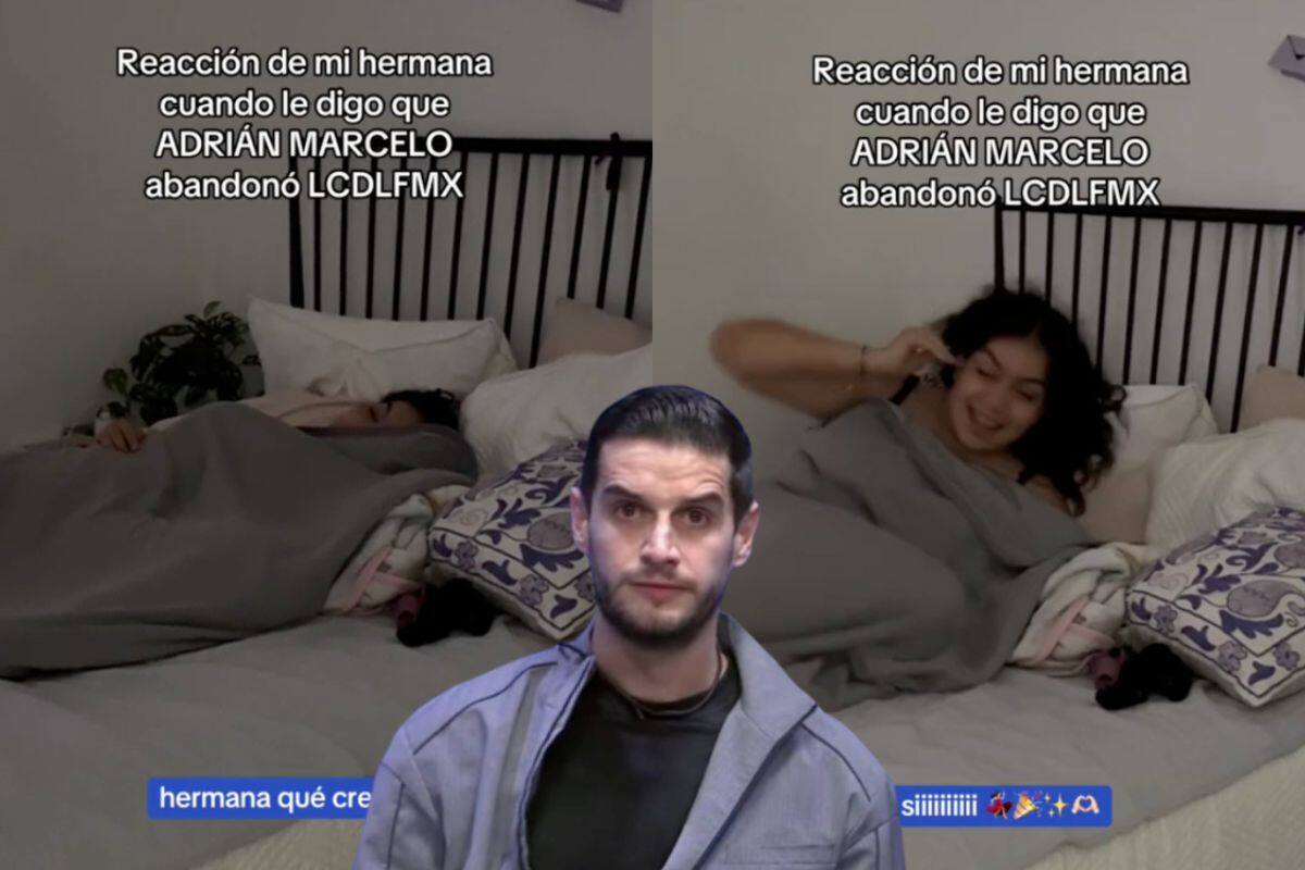 Así reaccionó esta joven cuando su hermana le informó que Adrián Marcelo abandonó ‘La Casa de los Famosos México’ (VIDEO)