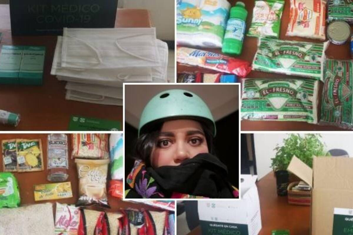 "Me siento como en Suecia": Activista al recibir kit por ser caso sospechoso de Covid-19