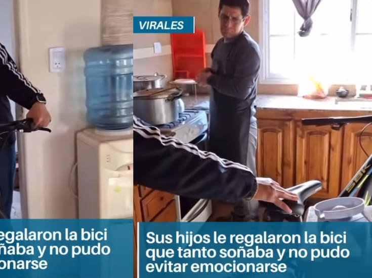 “El orgullo de ese papá”: Jóvenes sorprenden a su padre con la bicicleta que siempre soñó y lo conmueven hasta las lágrimas