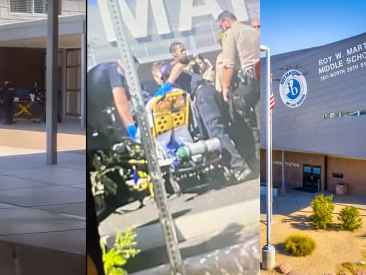 Arrestan a persona armada en secundaria de Las Vegas tras momentos de gran tensión