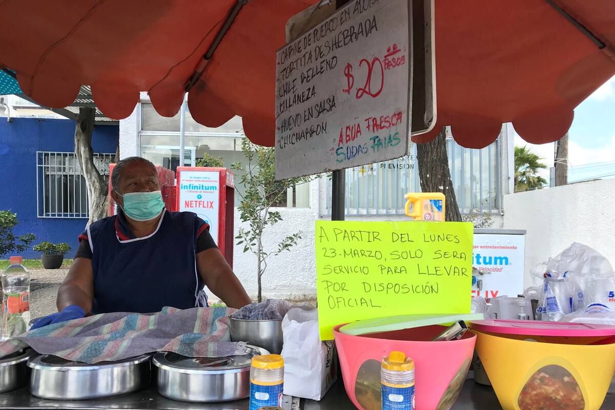 Vendedores de comida buscan alternativas ante contingencia