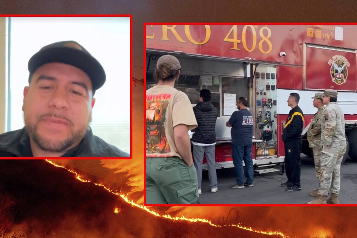 El Bombero 408: El food truck mexicano que repartió tacos, fajitas, arroz y frijoles a socorristas en Los Ángeles