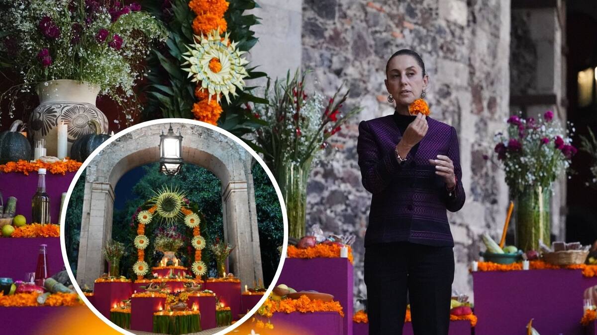 Sheinbaum celebra el Día de Muertos: dedica la ofrenda de Palacio Nacional a mujeres indígenas