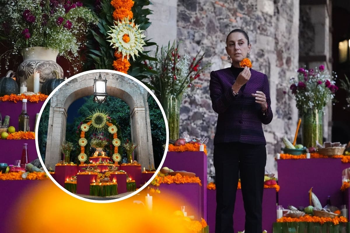 Sheinbaum celebra el Día de Muertos: dedica la ofrenda de Palacio Nacional a mujeres indígenas