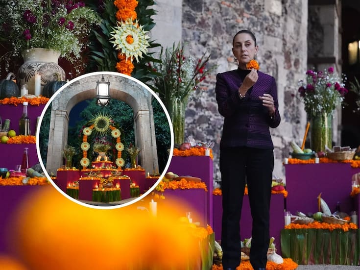 Sheinbaum celebra el Día de Muertos: dedica la ofrenda de Palacio Nacional a mujeres indígenas