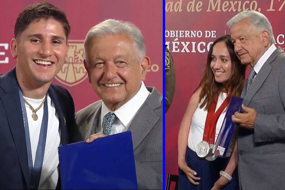 AMLO otorga estímulos a medallistas olímpicos y paralímpicos de París 2024
