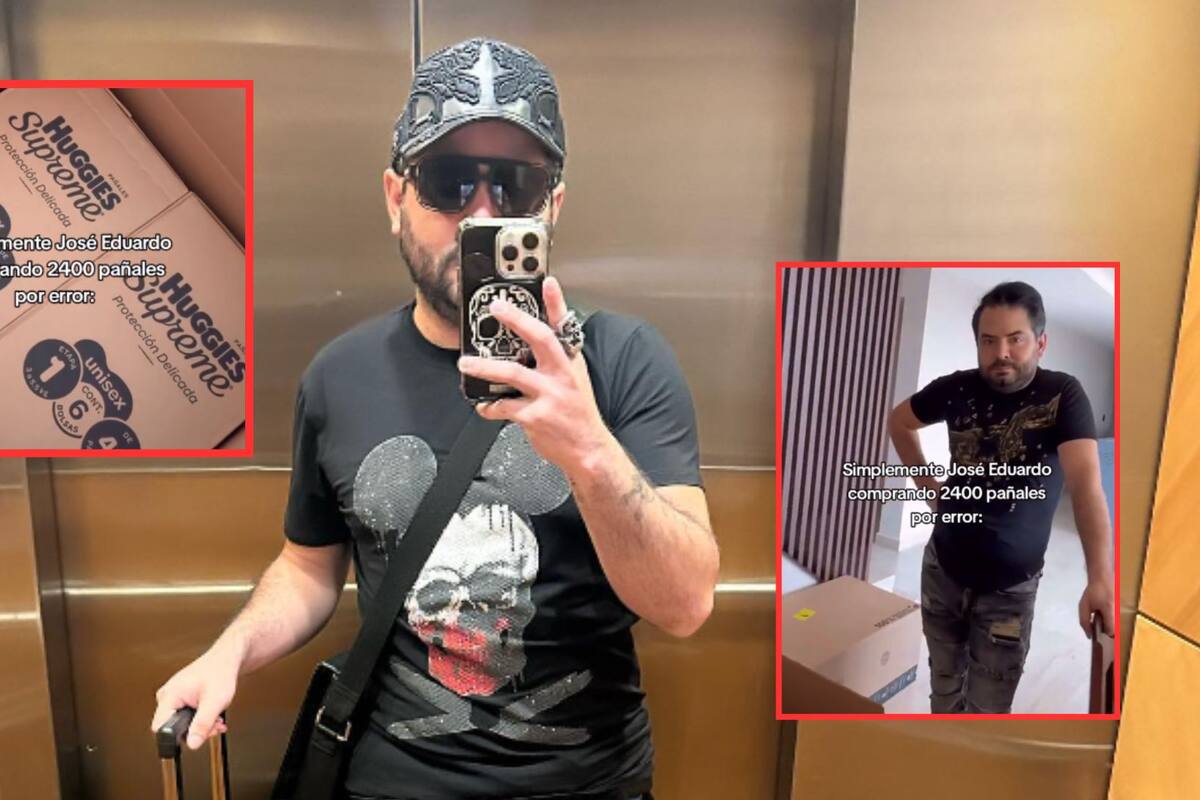 ‘No le calculé’: José Eduardo Derbez se equivoca y compra 2400 pañales de más para su bebé