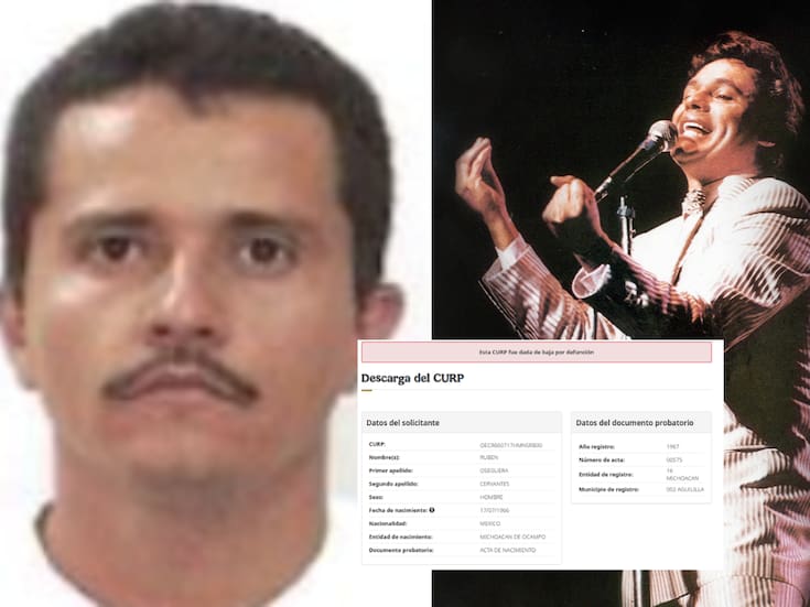 Dan de baja la CURP de “El Mencho” pero la de Juan Gabriel sigue activa
