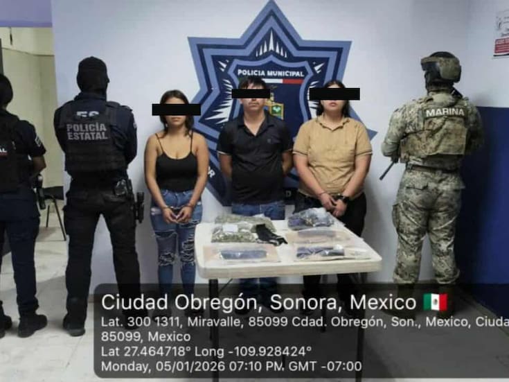 Detienen a tres personas con arma y droga en operativo al surponiente de CO