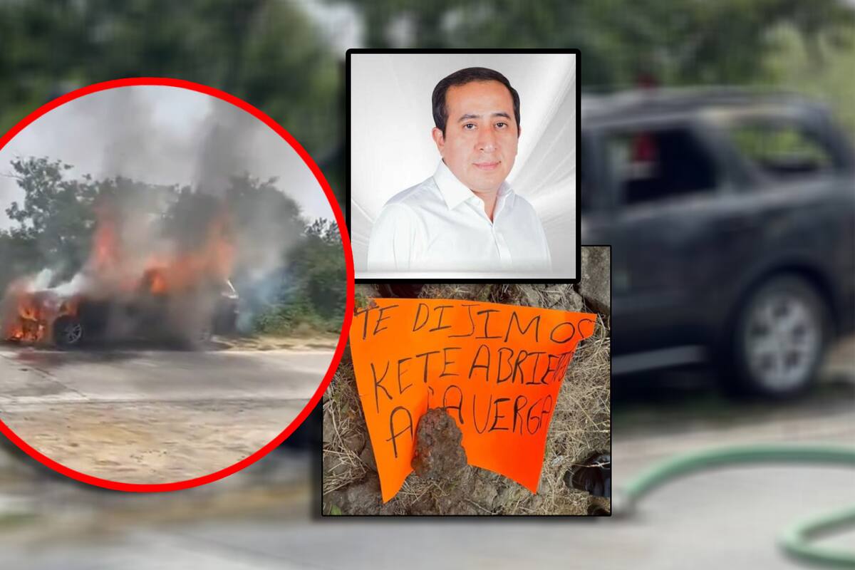 Balean y queman camioneta de candidato de Nueva Alianza en Puebla
