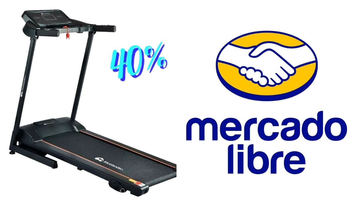 Oferta Mercado Libre: caminadora eléctrica Bluelander profesional con 40% de descuento