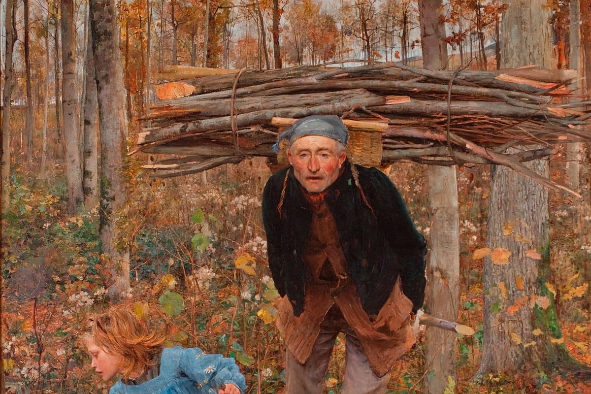La belleza cruda del otoño: Recogiendo leña, la pintura que despertó el naturalismo