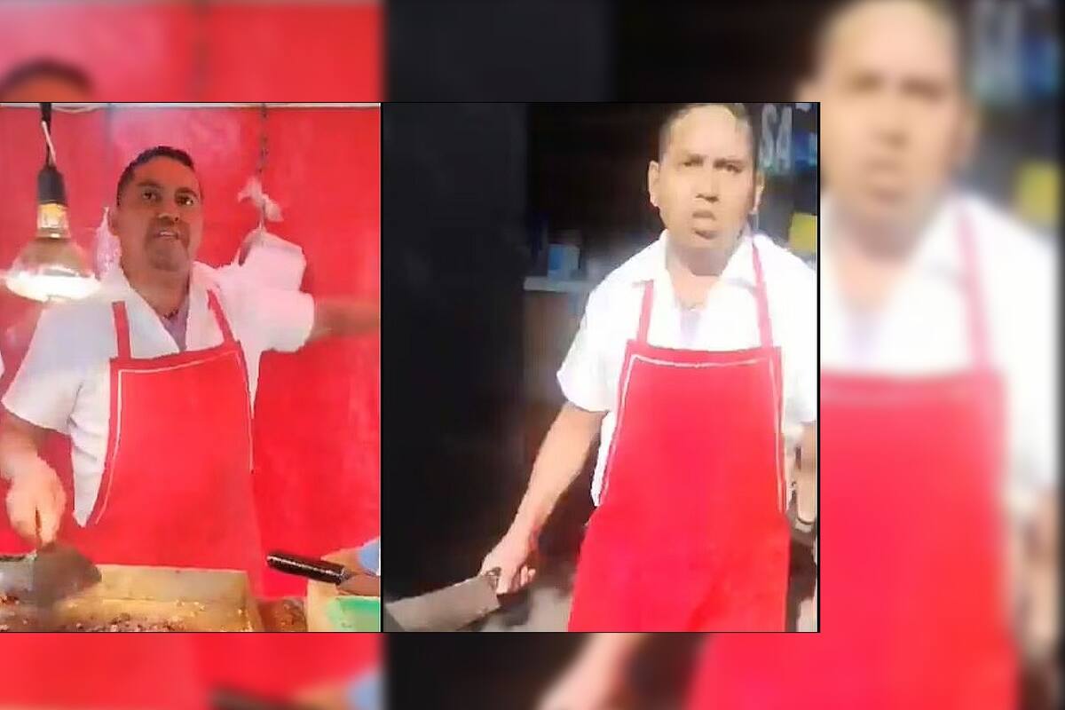 VIDEO: ‘Funan’ a taquero “secuestrador” por amenazar con cuchillo a mujer en CDMX