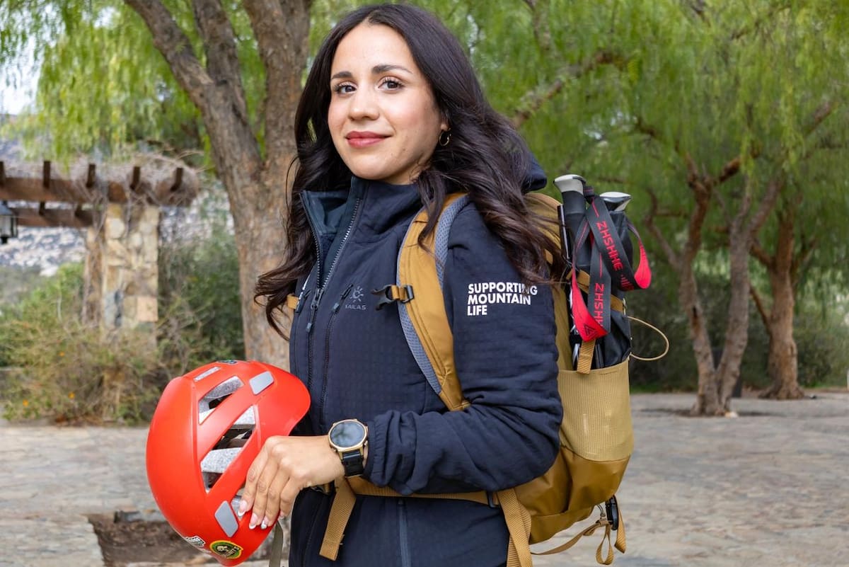 Evelyn Duarte Lara, con más de diez años vinculada a la montaña, inició su proyecto para escalar las cimas más altas de cada continente y representar a Baja California en el montañismo internacional. Foto: BorderZoom